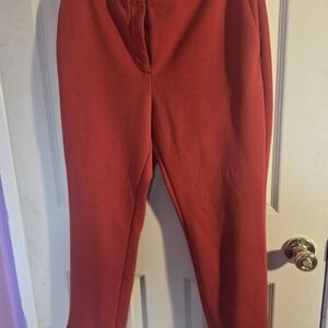 Ann Taylor Red Ankle Pants
